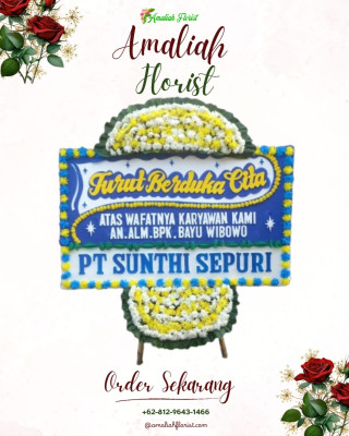 Papan Bunga Duka di Cirangkong